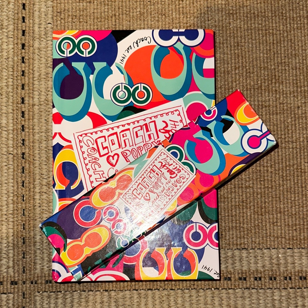 Rare 1941 Coach Poppy Vibrant Multicolor Book Set